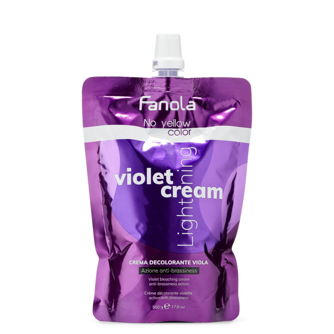 No Yellow color violet lightener cream 0
