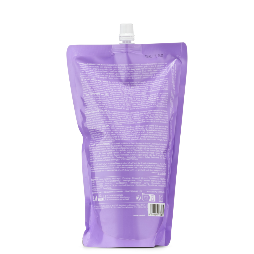 No Yellow color violet peroxyde 25 vol 1