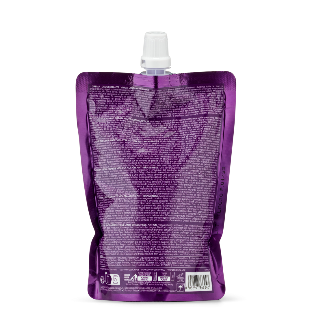 No Yellow color violet lightener cream 1