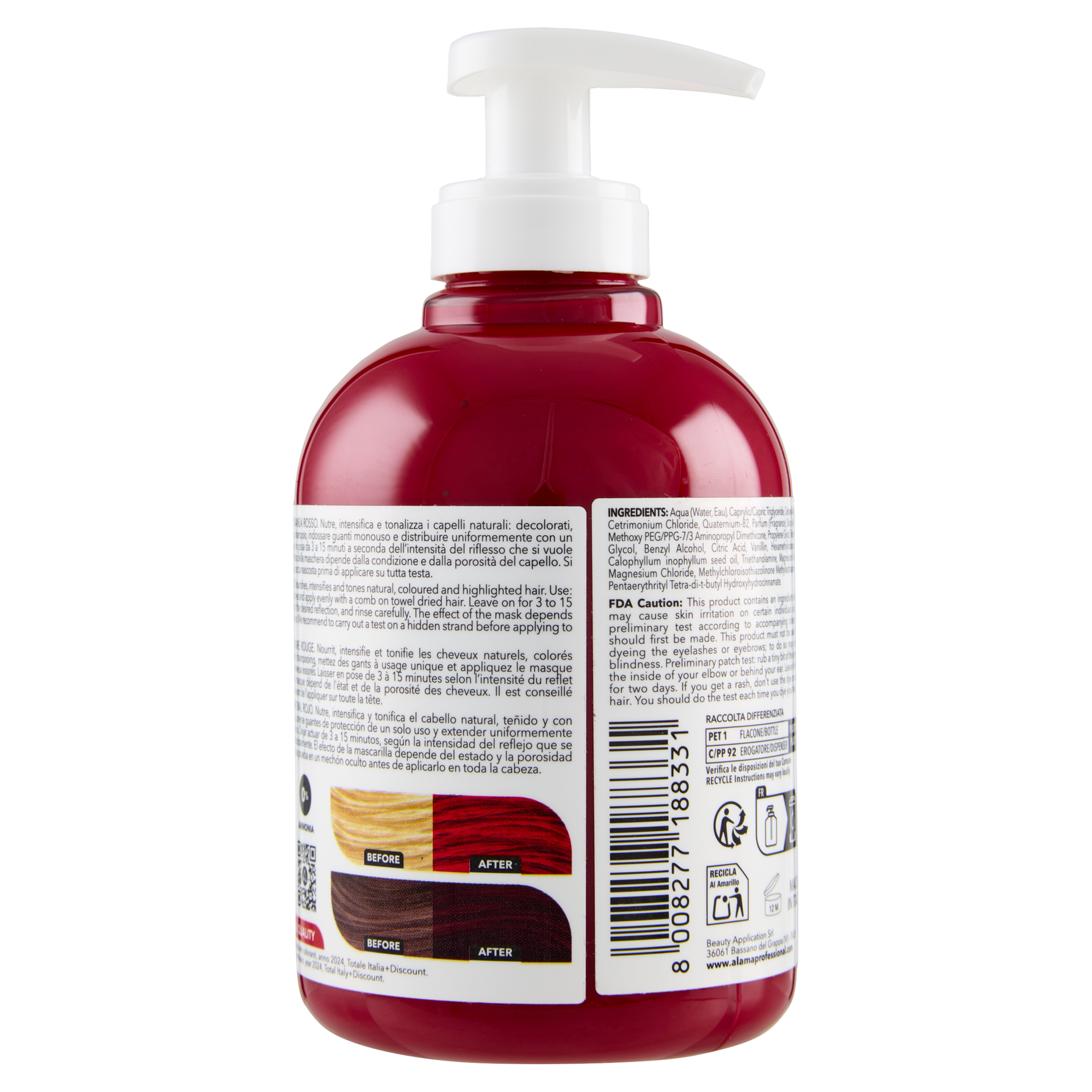 Maschera Colorante Rosso 2